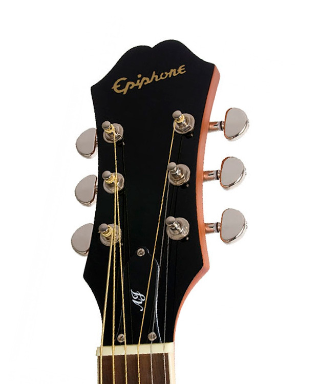 Guitarra electroacústica Epiphone AJ-220SCE Ebony - Imagen 2