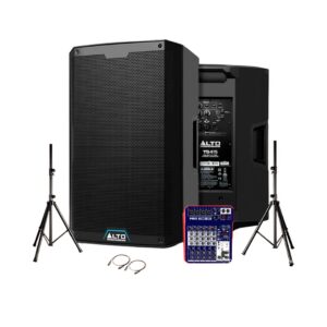 Combo Alto TS415 + Consola MRS 2 canales – Parlante Activo Profesional 15” 2500W
