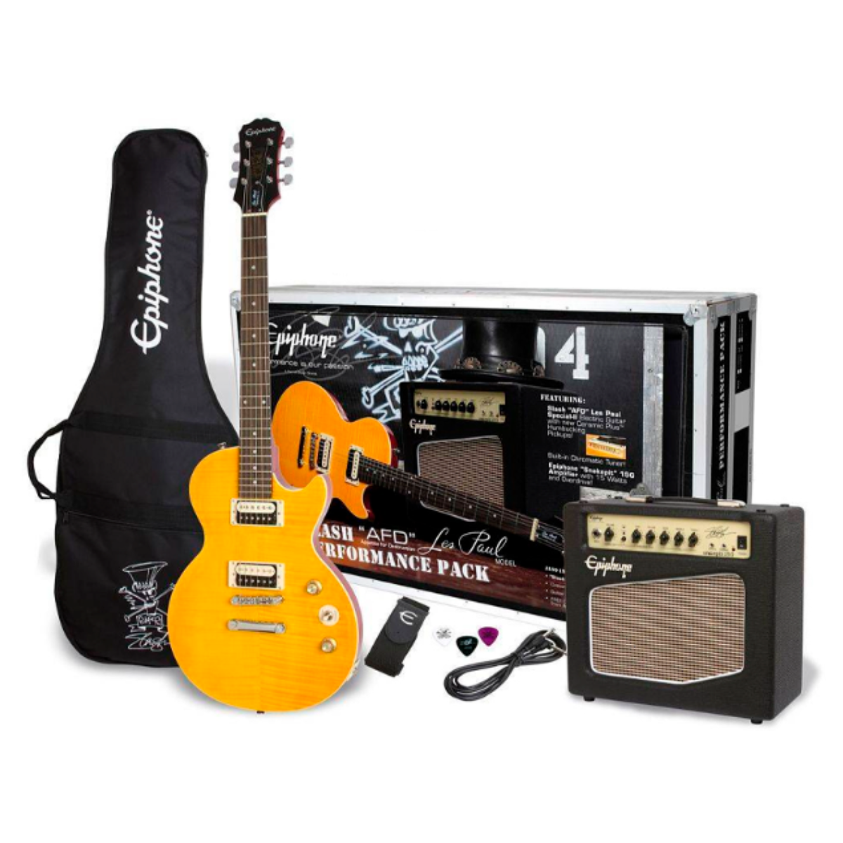 Epiphone PPGS-ENA2AANH3-EU - Pack de guitarra eléctrica Slash AFD Les Paul Performance